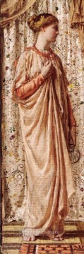  Figuras Arte - Figura femenina de pie sosteniendo un jarrón figuras femeninas Albert Joseph Moore